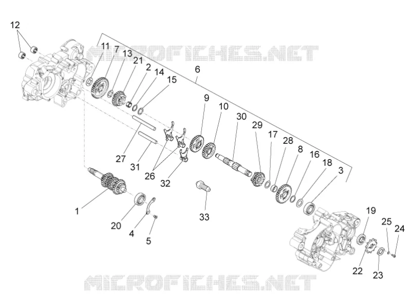 Gear box - Gear assembly