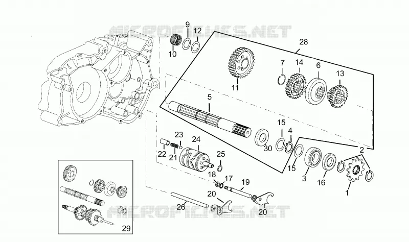 Driven shaft