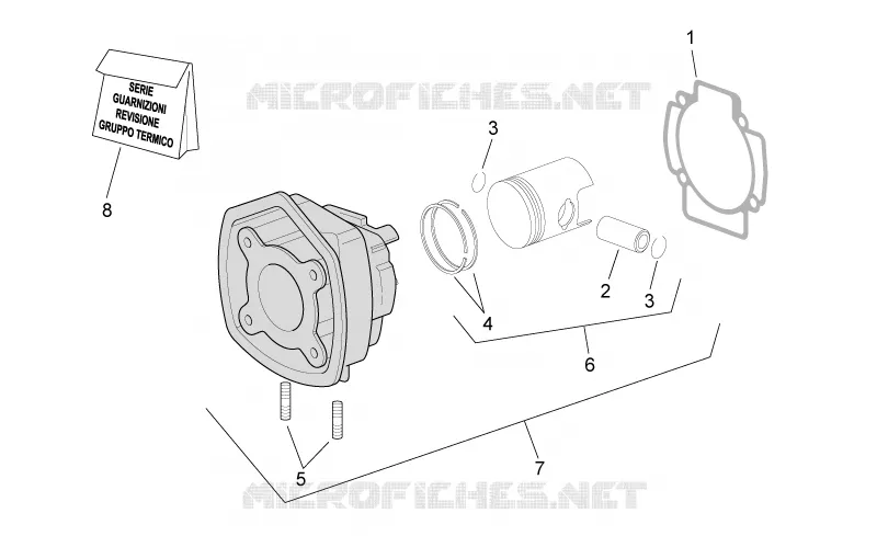 Cylinder with piston