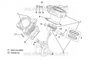 Cylinder with piston