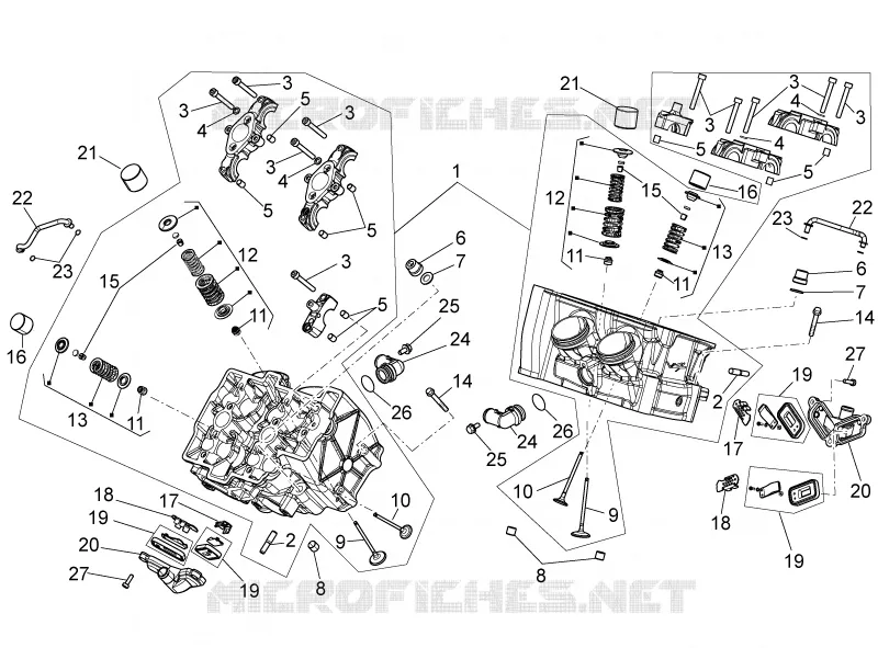 Cylinder head - valves
