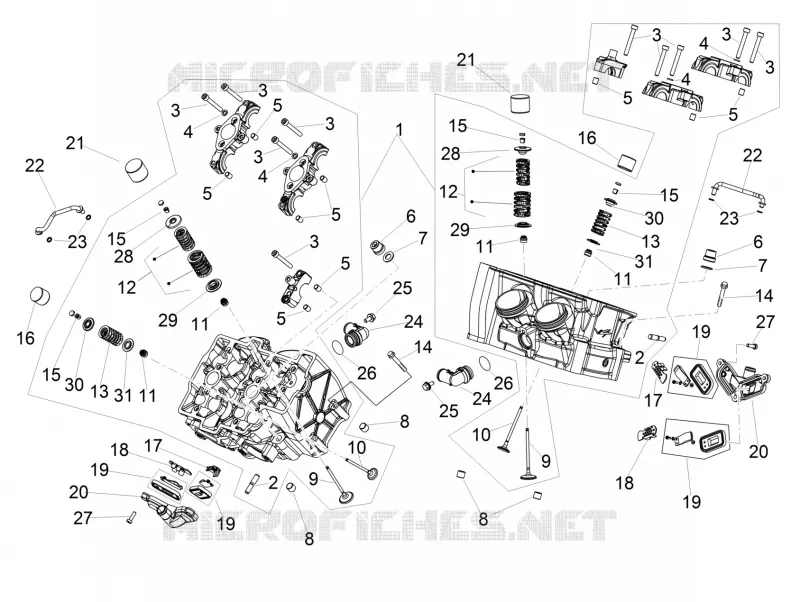 Cylinder head - valves