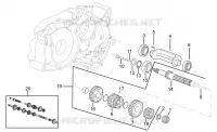 Primary gear shaft