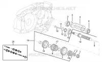 Primary gear shaft