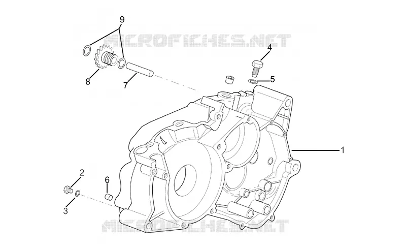 Right crankcase