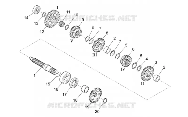 Driven shaft