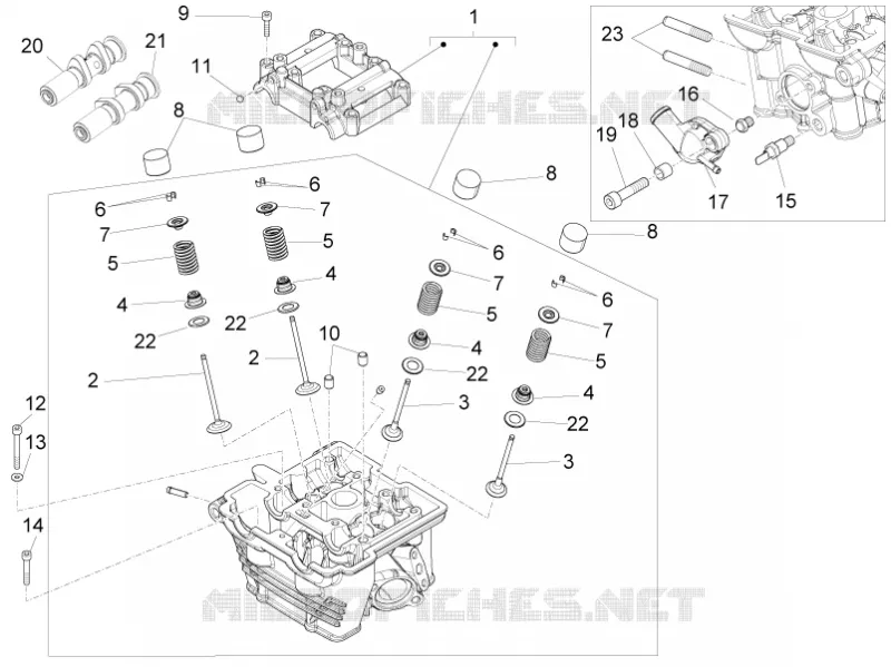 Cylinder head - valves