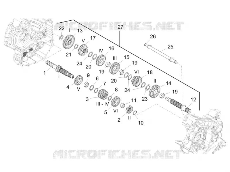 Gear box - Gear assembly