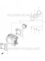 Cylinder-piston-wrist pin unit