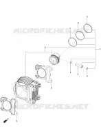 Cylinder-piston-wrist pin unit