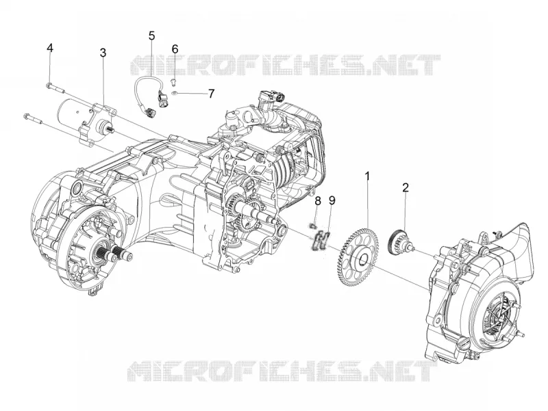 Starting motor