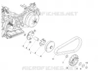 Half-pulley assy., driving
