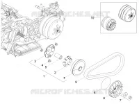 Half-pulley assy., driving