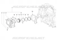 Cylinder-piston-wrist pin unit