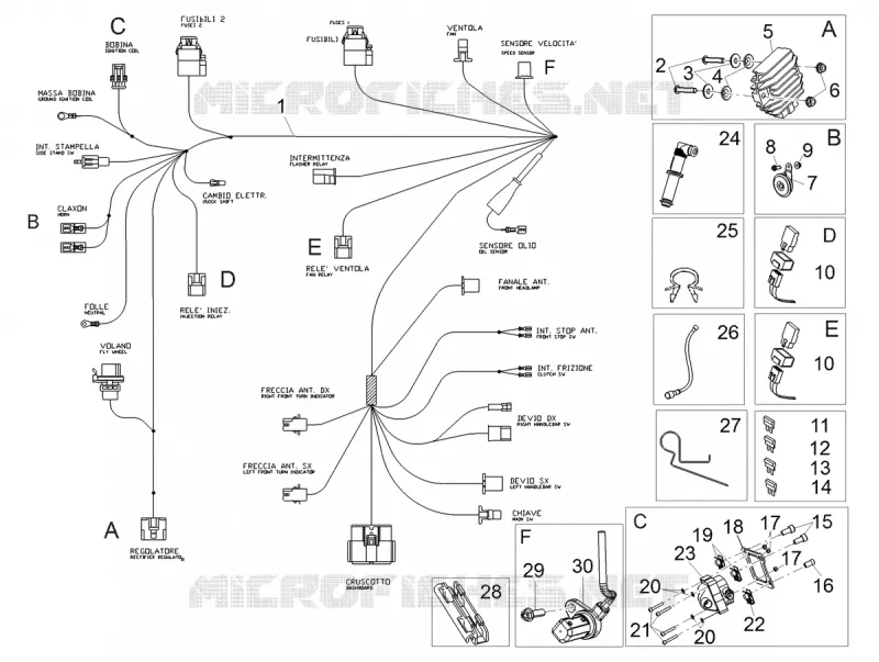 Front electrical system