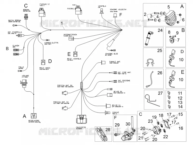 Front electrical system