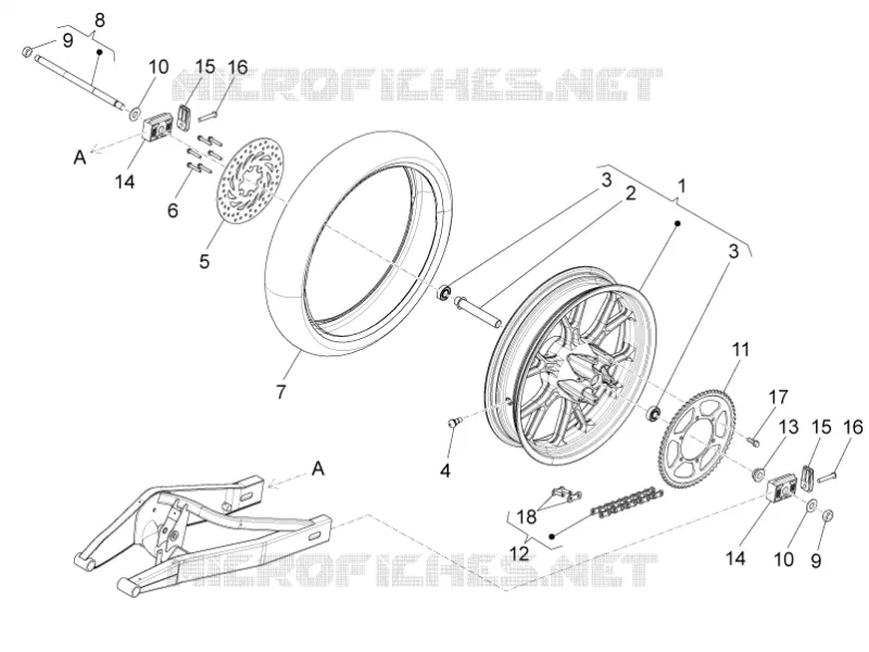 Rear wheel