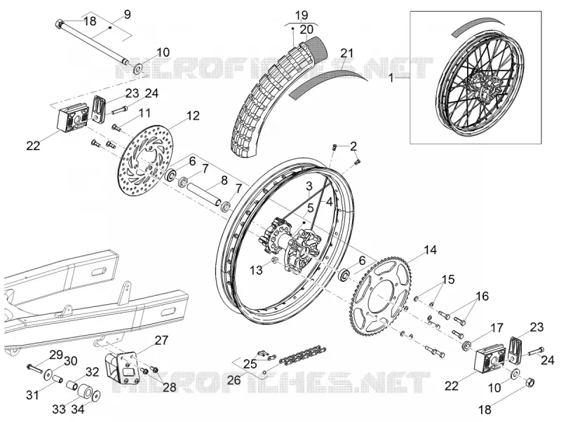 Rear wheel