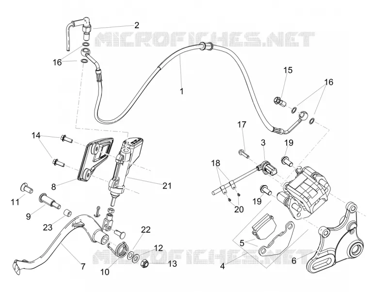 Rear brake system