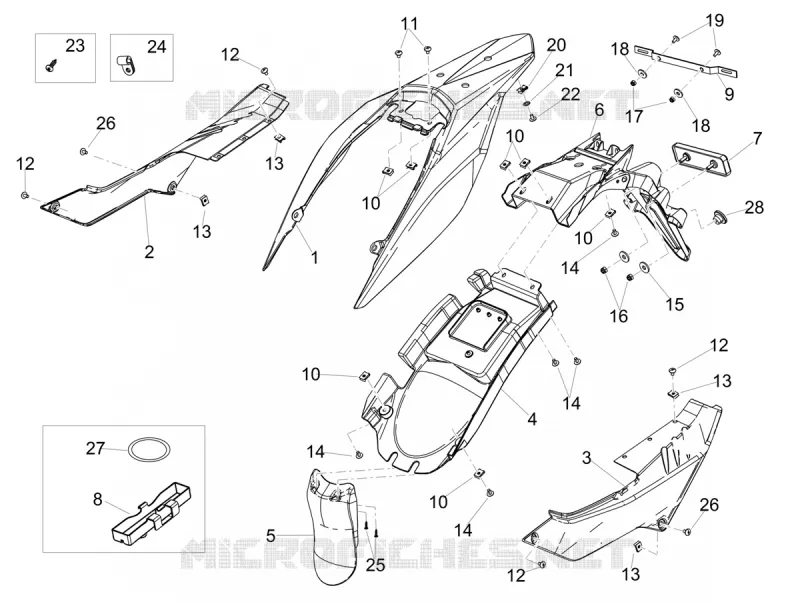 Rear body