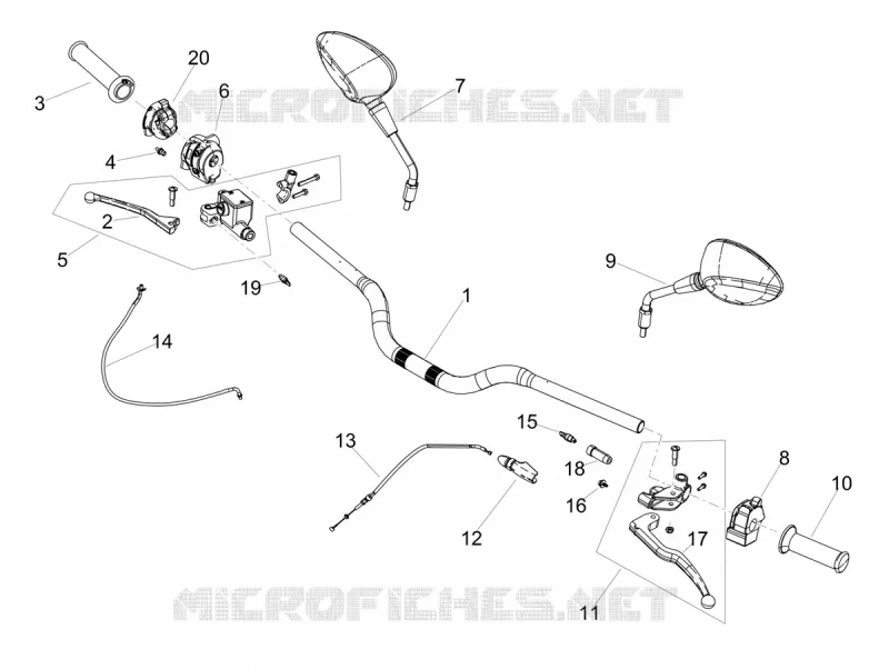Handlevar and controls