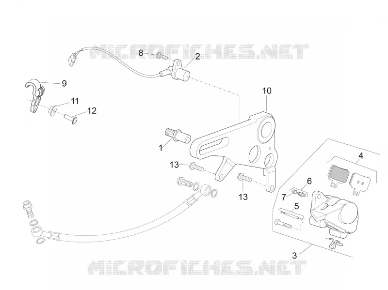 Rear brake caliper