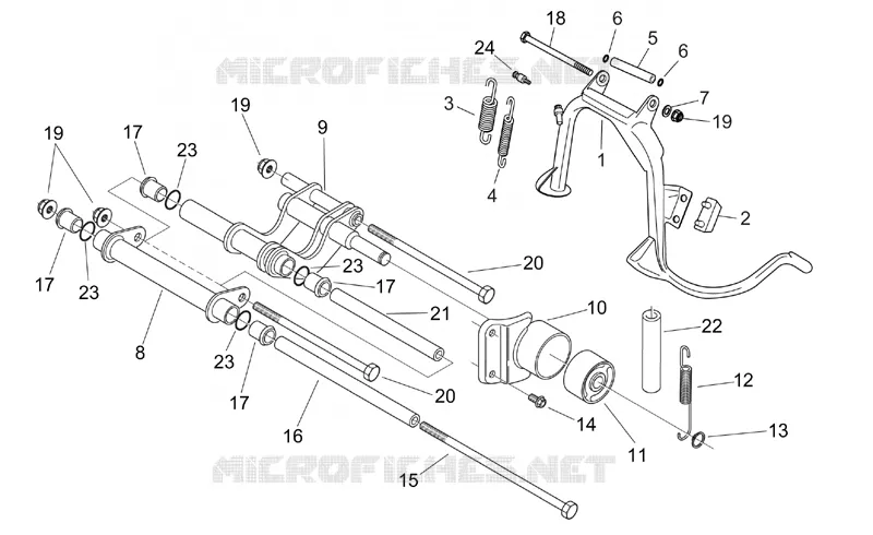 Central stand - Connecting rod