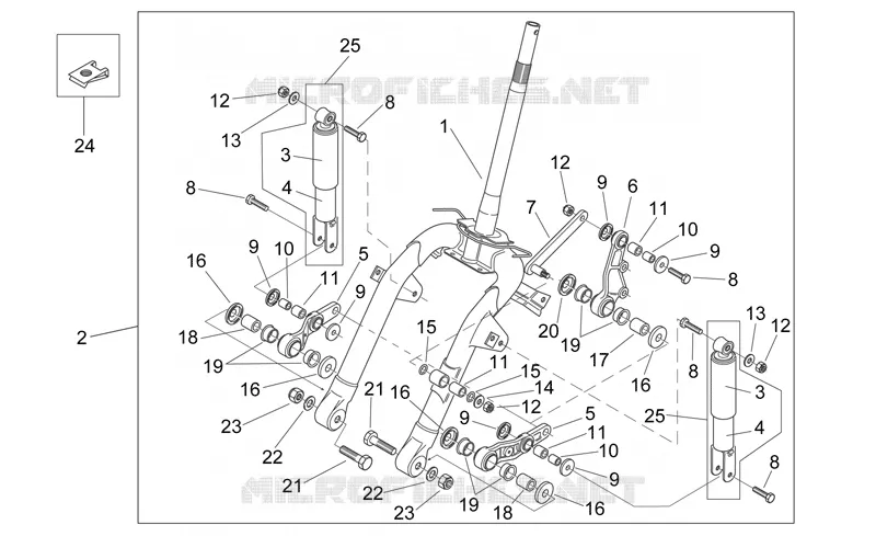 Front shock absorber