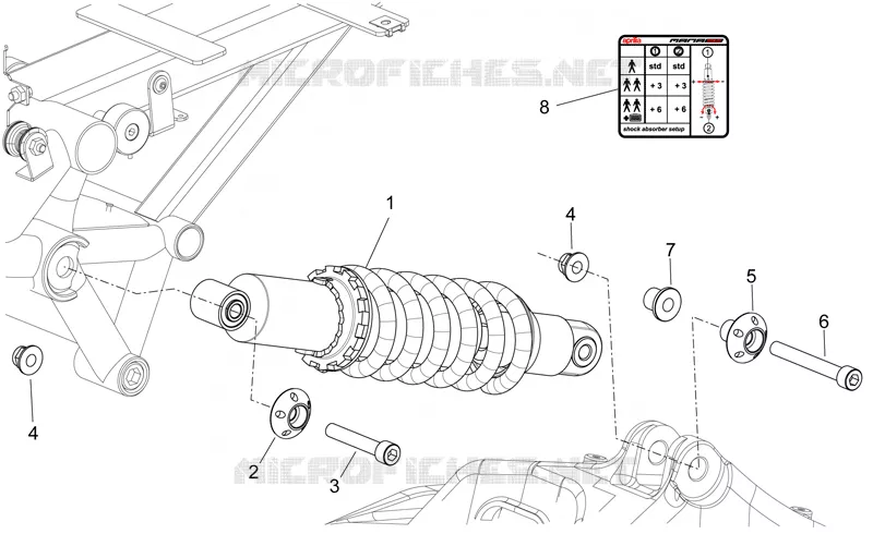 Rear shock absorber