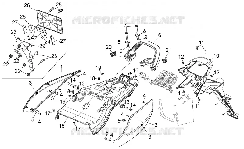 Rear body