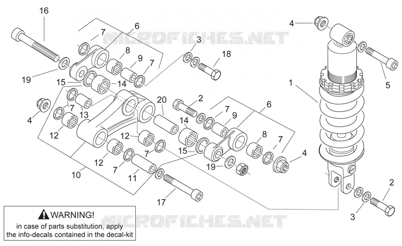 Rear shock absorber