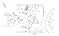 Rear brake caliper