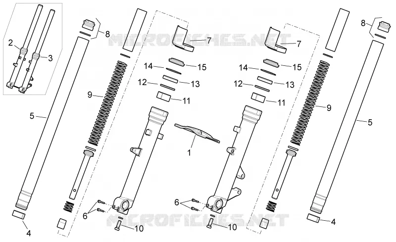 Front fork-Strada Version