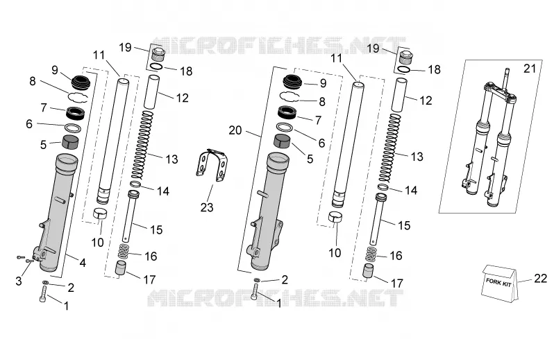 Front fork-Trail Version
