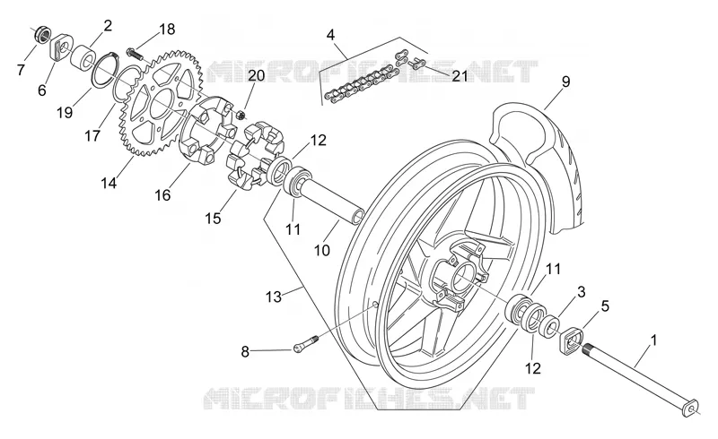 Rear wheel