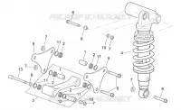 Connecting rod - rear shock abs.