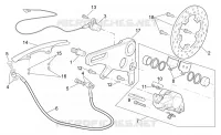 Rear brake caliper
