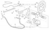 Rear brake caliper