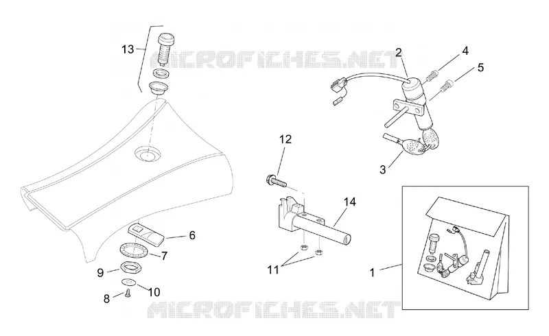 Lock hardware kit