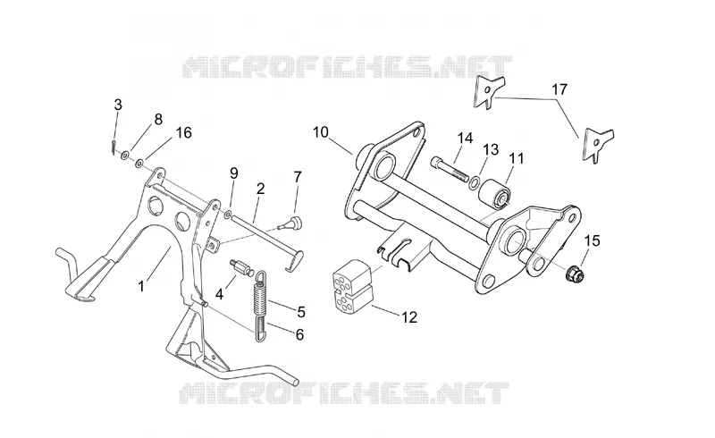 Central stand - Connecting rod