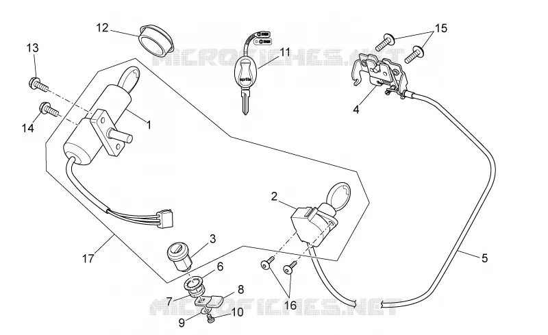 Lock hardware kit