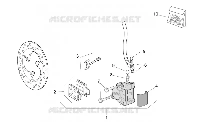 Front brake caliper