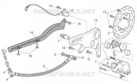 Rear brake caliper