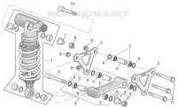 Connecting rod - rear shock abs.
