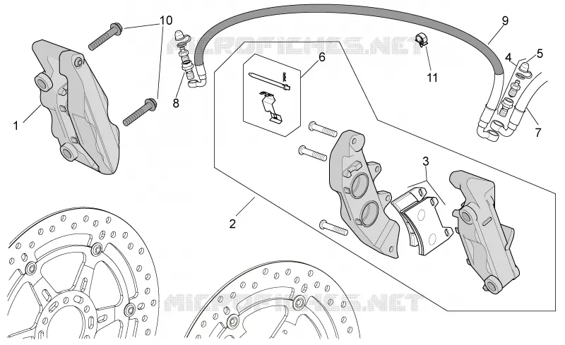 Front brake caliper