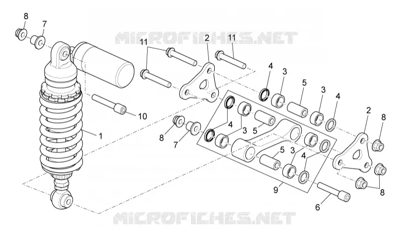 Rear shock absorber