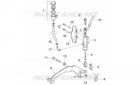 Rear master cylinder