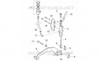 Rear master cylinder