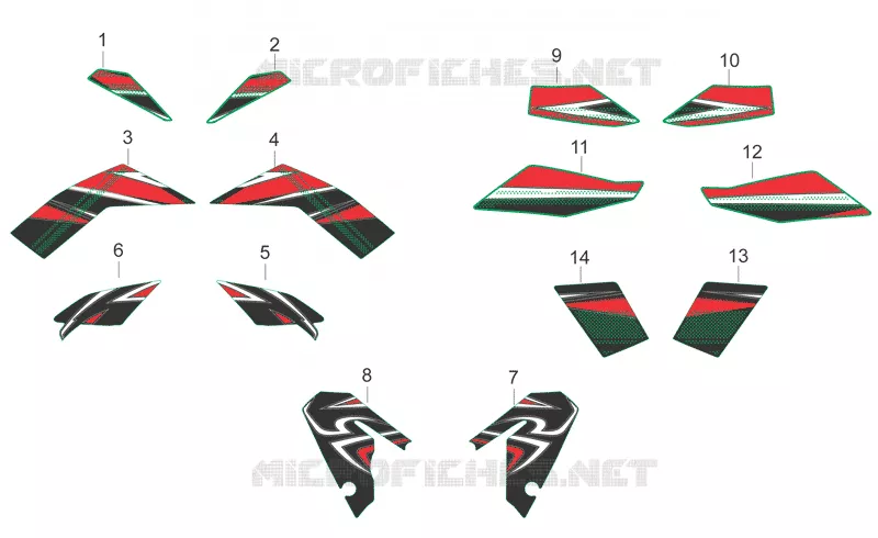 Central body Decals