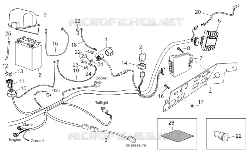 Rear electrical system
